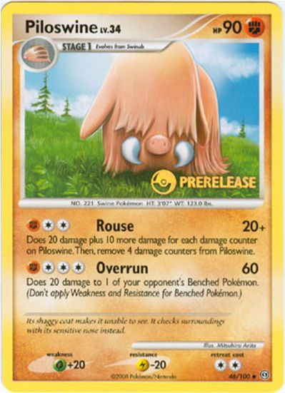 Piloswine - 46/100 - Prerelease Promo